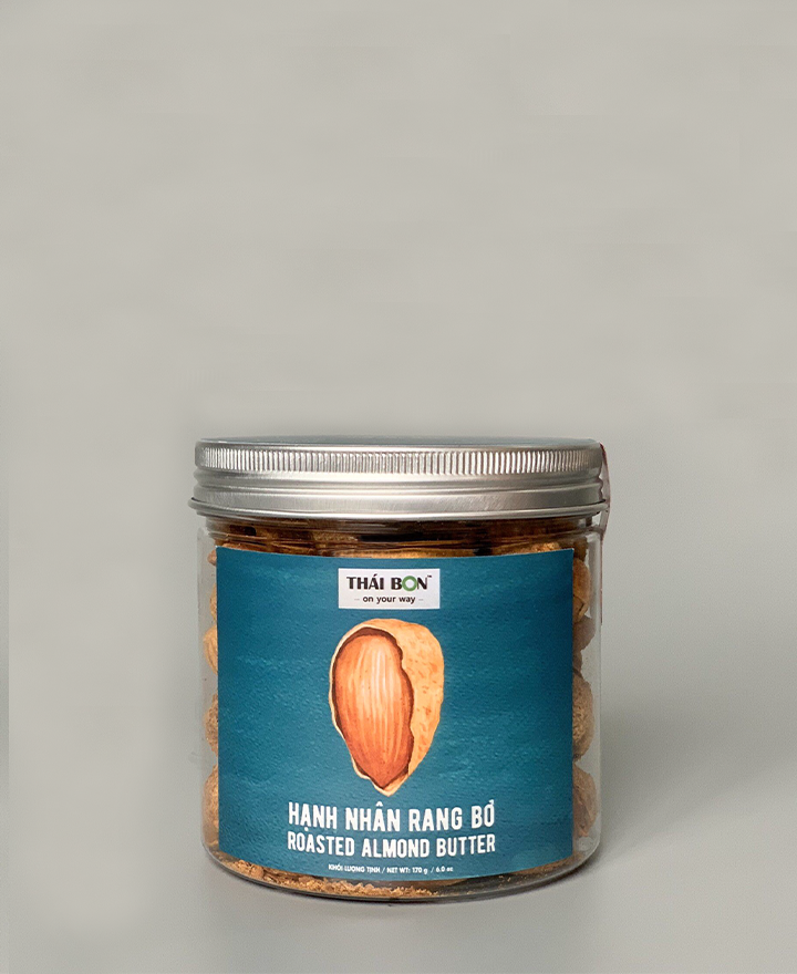 Hạnh Nhân Rang Bơ 170g