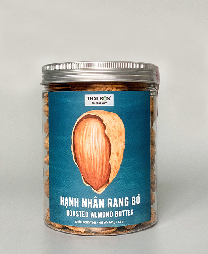 Hạnh Nhân Rang Bơ 240g