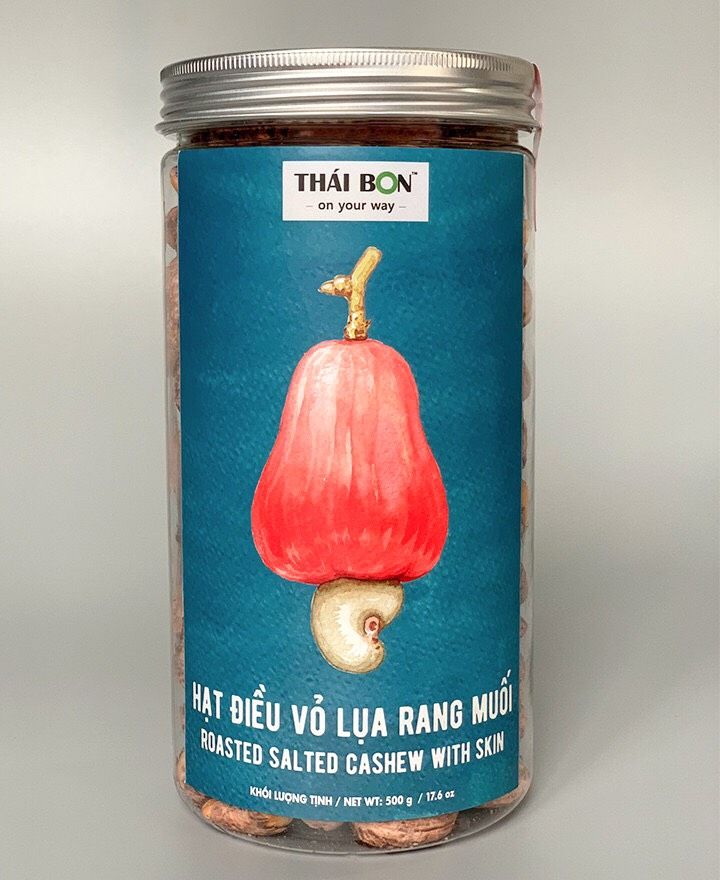 Hạt Điều Vỏ Lụa Rang Muối 500g